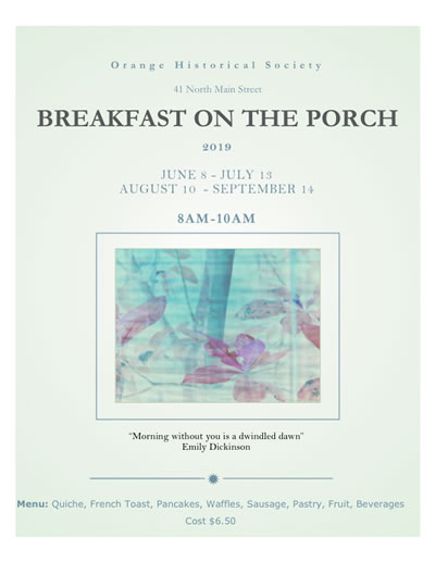 Breakfast on the Porch Poster 2019